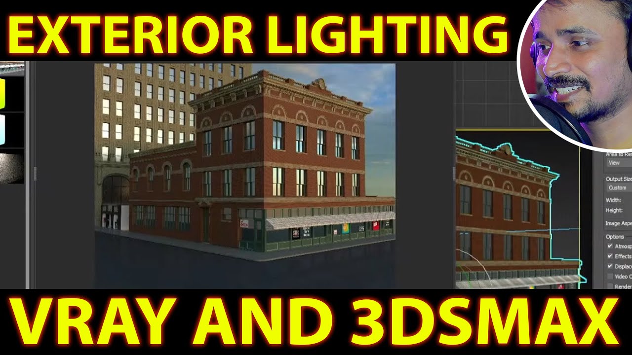 EXTERIOR LIGHTING  VRAY 3DSMAX | kaboomtechx