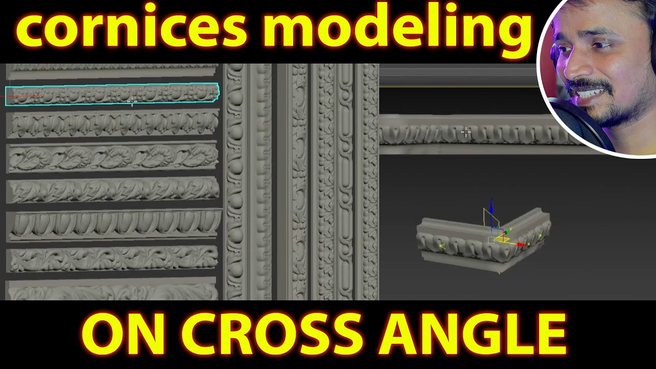 Cornices Apply on angle wall | kaboomtechx