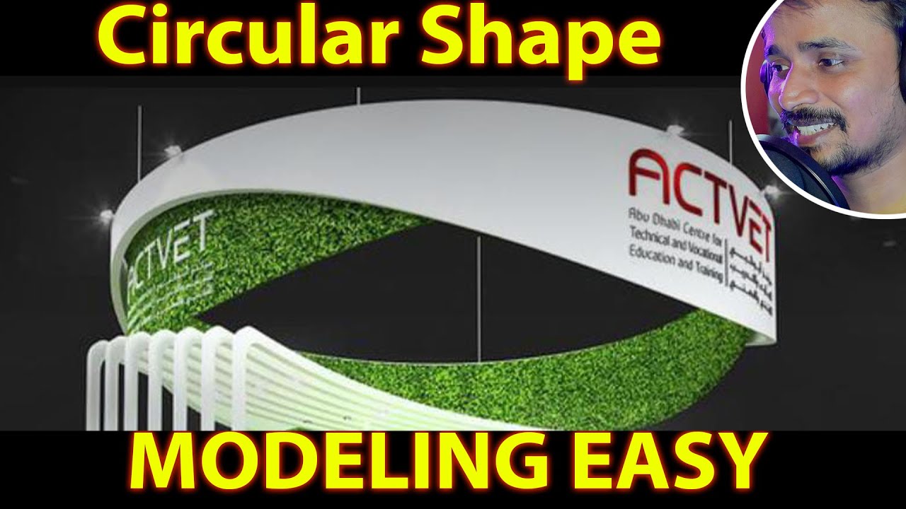 Circular Shape MODELING | kaboomtechx