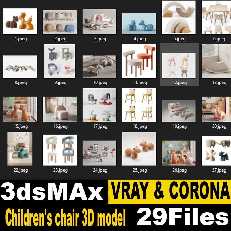 Children’s chair 3D model