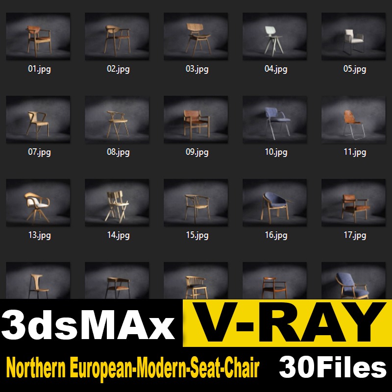 Northern European-modern-seat-chair (3-0 pieces)