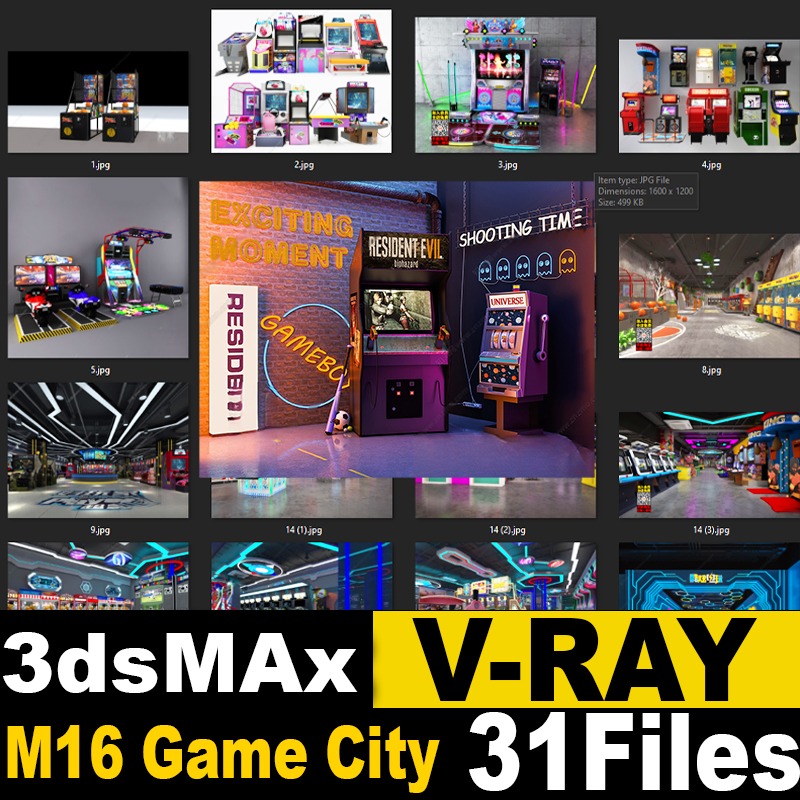 M16 Game City 3D model