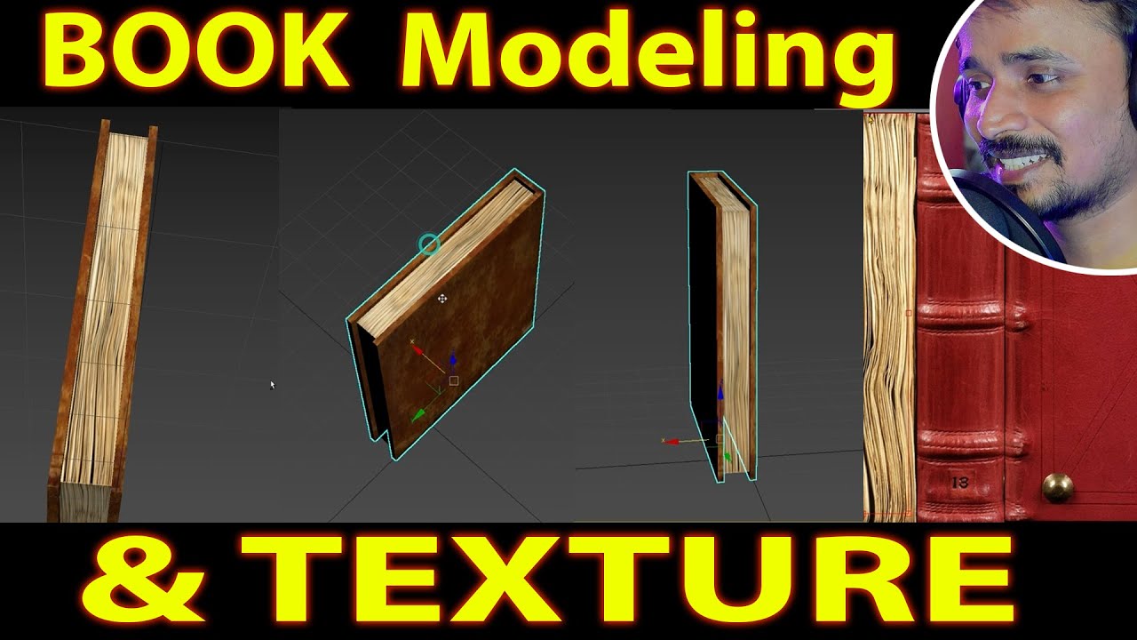 BOOK MODELING WITH TEXTURE | kaboomtechx