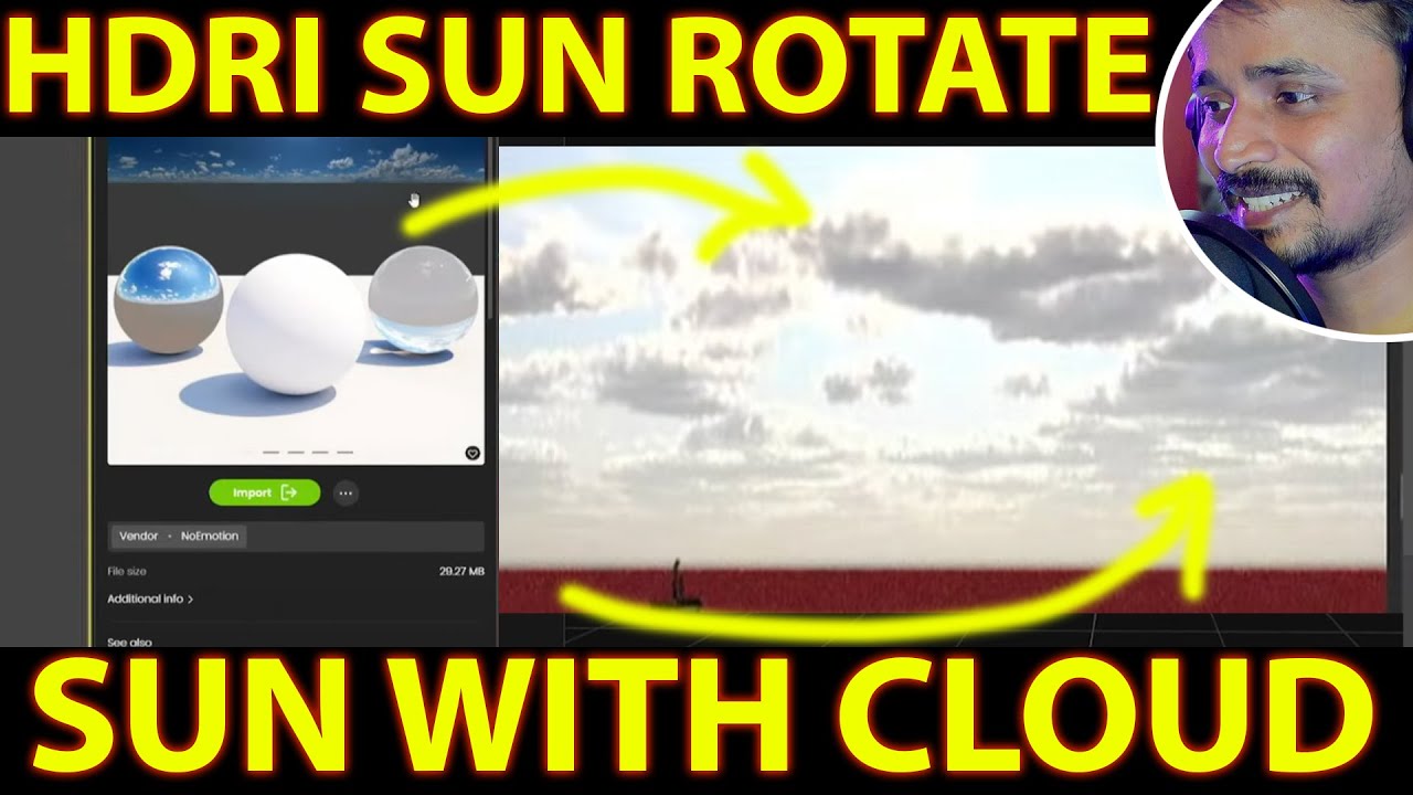 KYA VRAY HDRI ME SUN ROTATE KR SKTE HAI | kaboomtechx