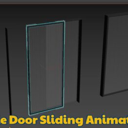 Single Door Sliding Animation