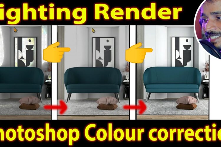 Lighting Render And Photoshop Colour correction| kaboomtechx