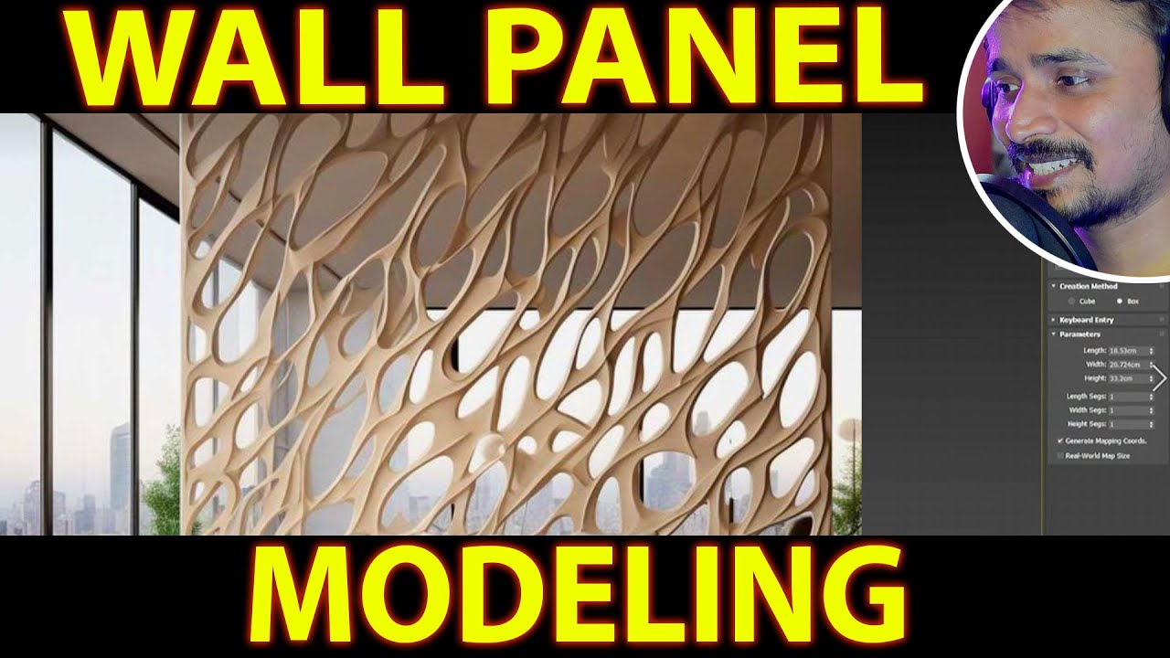 3D PATTERN WALL PANEL MODELING | kaboomtechx