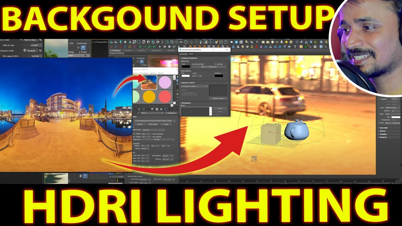 Viewport Background Change Or HDRI Lighting  कैसे करे ? | kaboomtechx