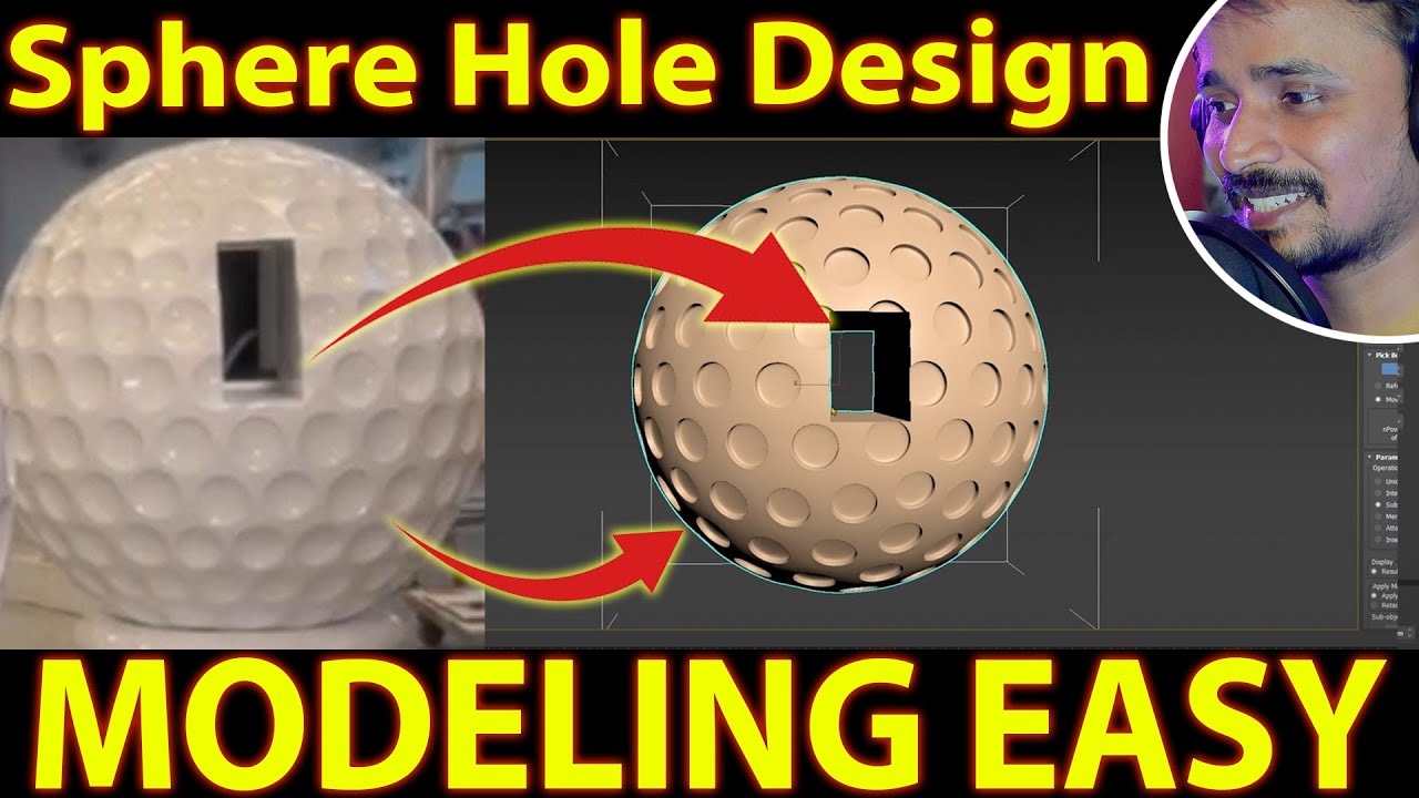 Sphere Hole Design  कैसे  करे  ? | Kaboomtechx