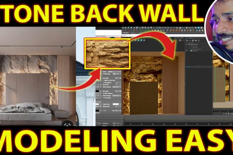STONE Back Wall Modeling  | kaboomtechx