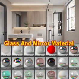 Glass and mirror material