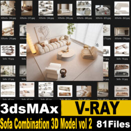 sofas Combination 3D Model vol 2