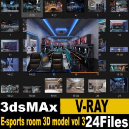 E-sports room 3D model vol 3