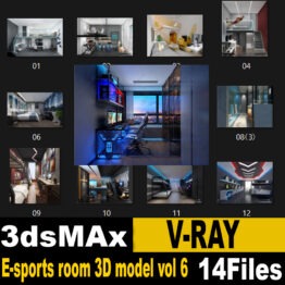 E-sports room 3D model vol 6