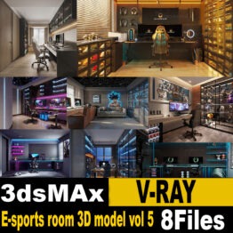 E-sports room 3D model vol 5