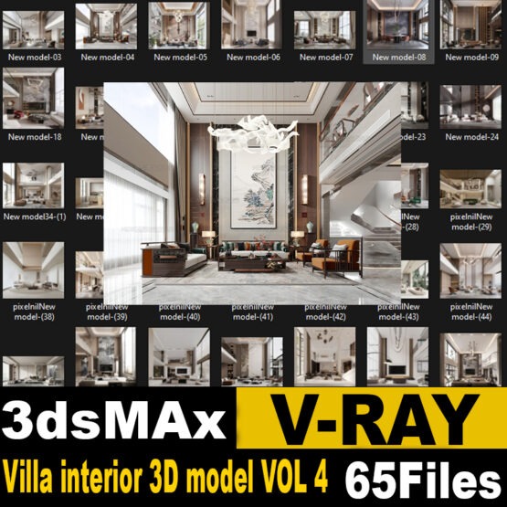 Villa interior 3D model