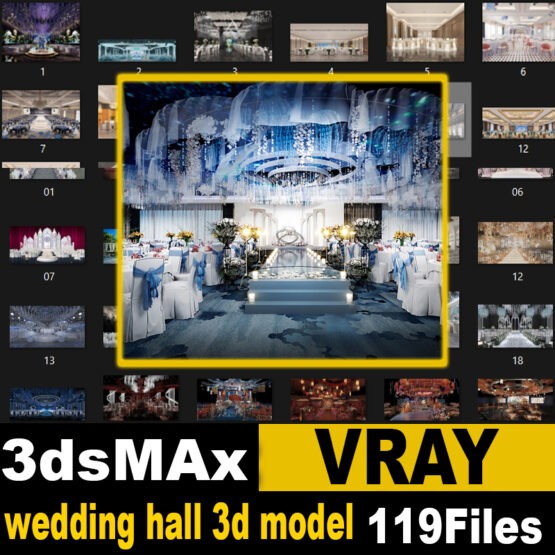 wedding hall 3d model