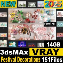 Festival decorations item 3D model